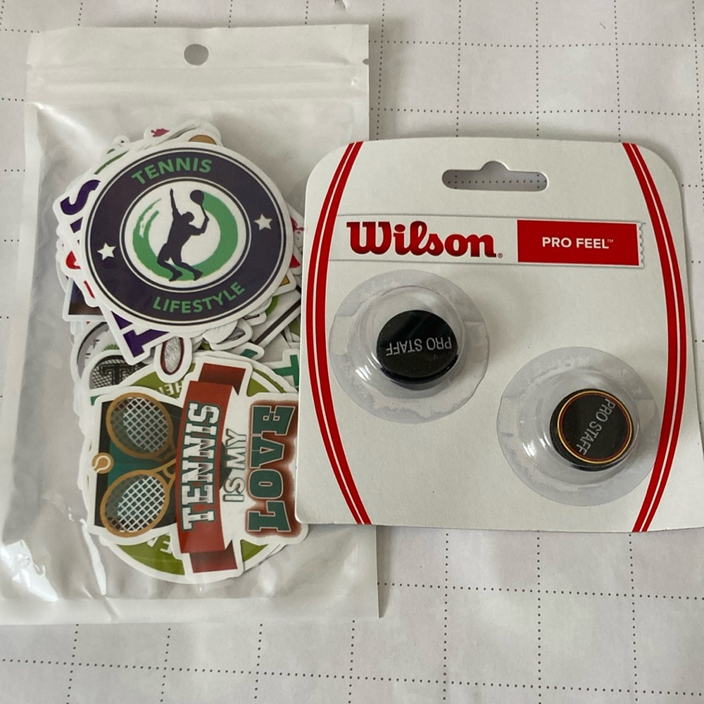 Wilson Pro Feel Tennis Dampeners and Stickers